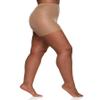 Berkshire Women's Plus Size Queen Ultra Sheer Non-Control Top Pantyhose - Sandalfoot,City Beige,3X-4X view 2