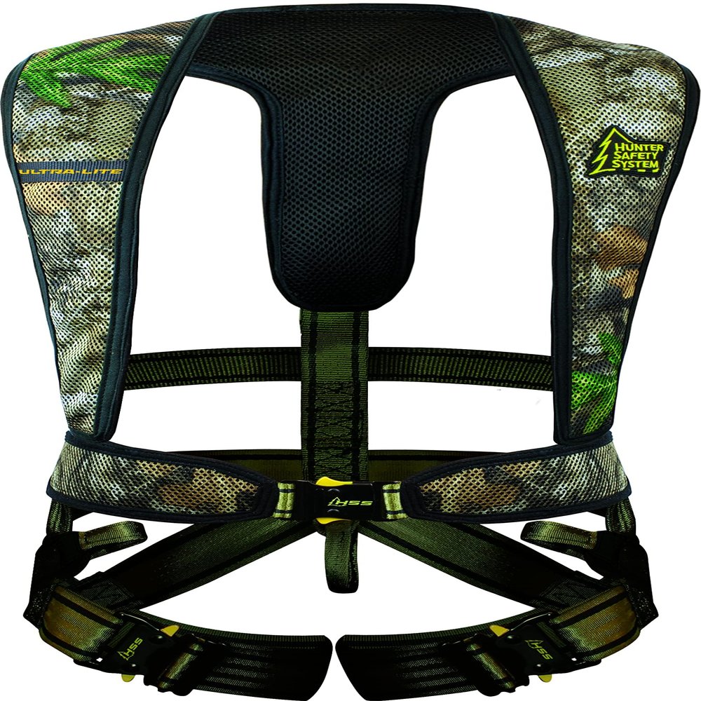 Hunter Safety System Ultra-Lite Tree Stand Padded Lightweight Shock Absorbing Fall Protection Flex Safety Harness, 2X-Large/3X-Large