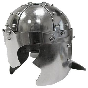 Whetstone Cutlery Mini 15th Century Spanish Barbut Desktop Display Helmet (Silver)