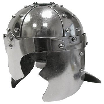 Whetstone Cutlery Mini 15th Century Spanish Barbut Desktop Display Helmet (Silver)