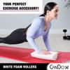 CanDo PE White Foam Roller, 4" X 36", Half Round view 3
