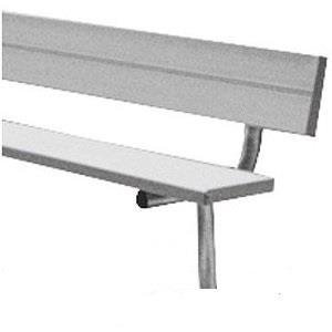 21' Permanent Bench w/Back (EA)