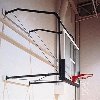Gared Four-Point Stationary Wall Mount with Adjustable 6' - '9' Extension from (for Rectangular Backboards)