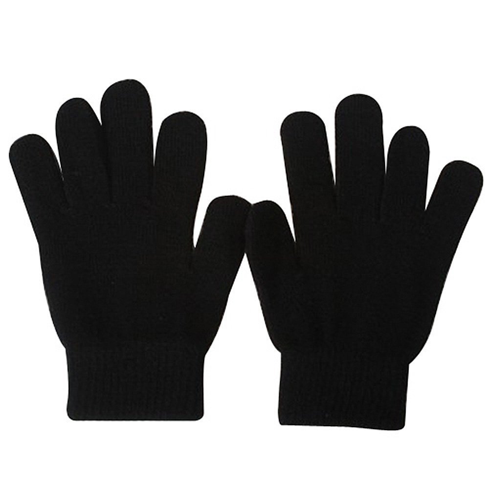 Gravity Threads Winter Gloves for Women Mens - Magic Full Finger Cold Weather Glove, Black