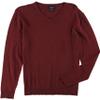 Alfani Mens V-Neck Pullover Sweater, Red, Small view 1
