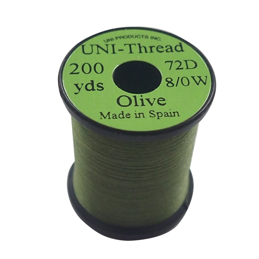 Uni-Thread 8/0 Waxed Thread Olive
