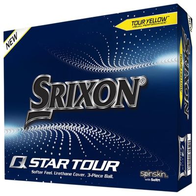 Srixon Q-Star Tour 4 Golf Balls, Yellow (Prior Generation)