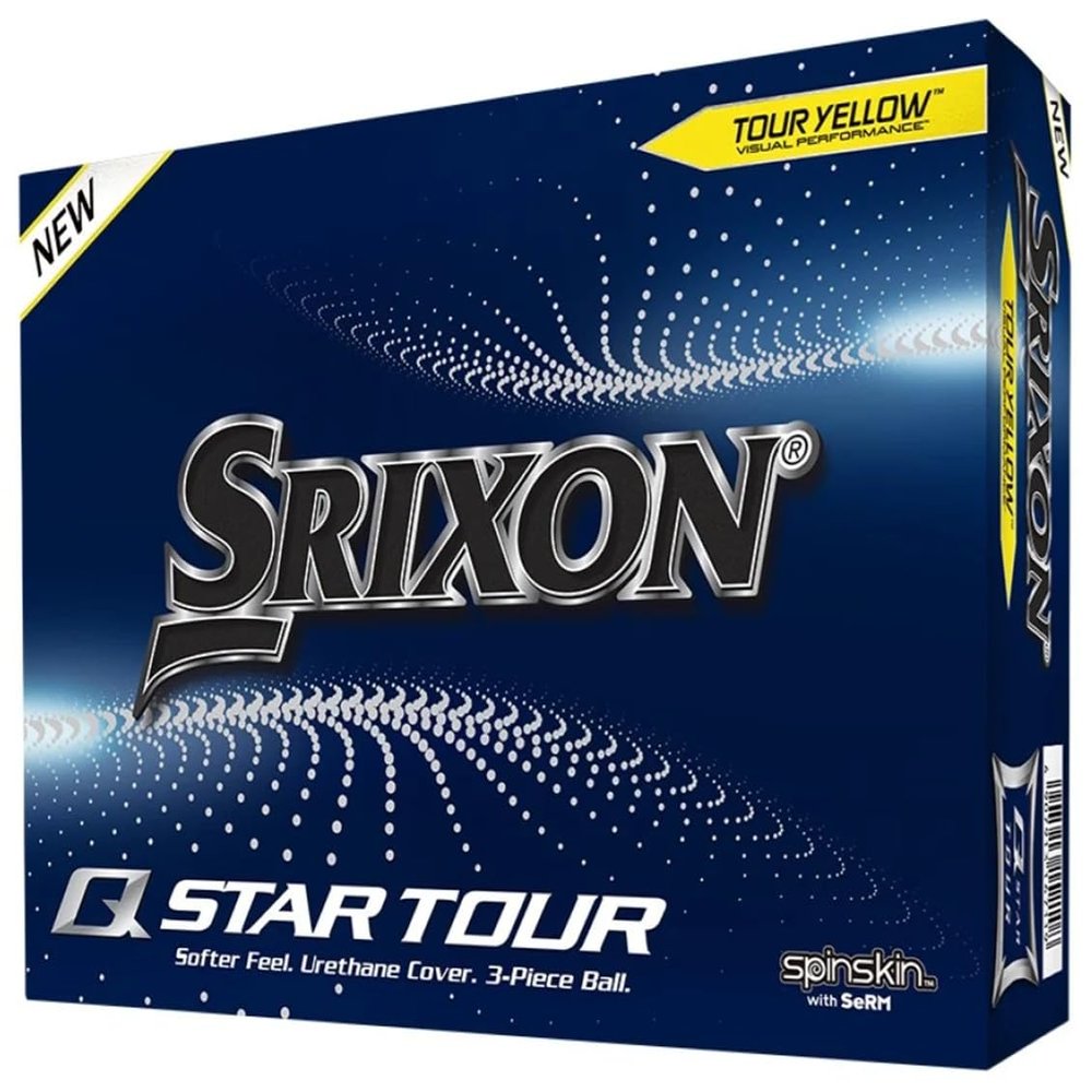 Srixon Q-Star Tour 4 Golf Balls, Yellow (Prior Generation)