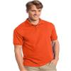 Hanes Men's Cotton-Blend EcoSmart Jersey Polo,Orange,XX-Large view 2