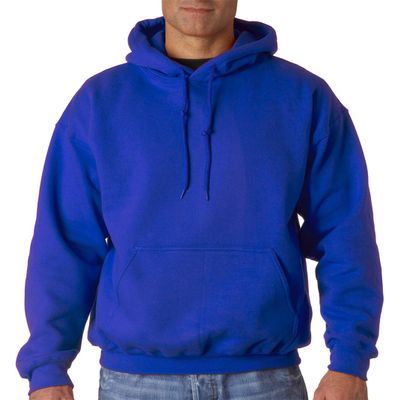 Gildan 9.3 oz Pullover Hooded Sweatshirt (12500) Large Royal