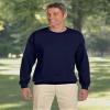 Hanes 90/10 Cotton/Polyester 10.2oz. Ultimate Cotton - Crewneck, M-Deep Navy view 3