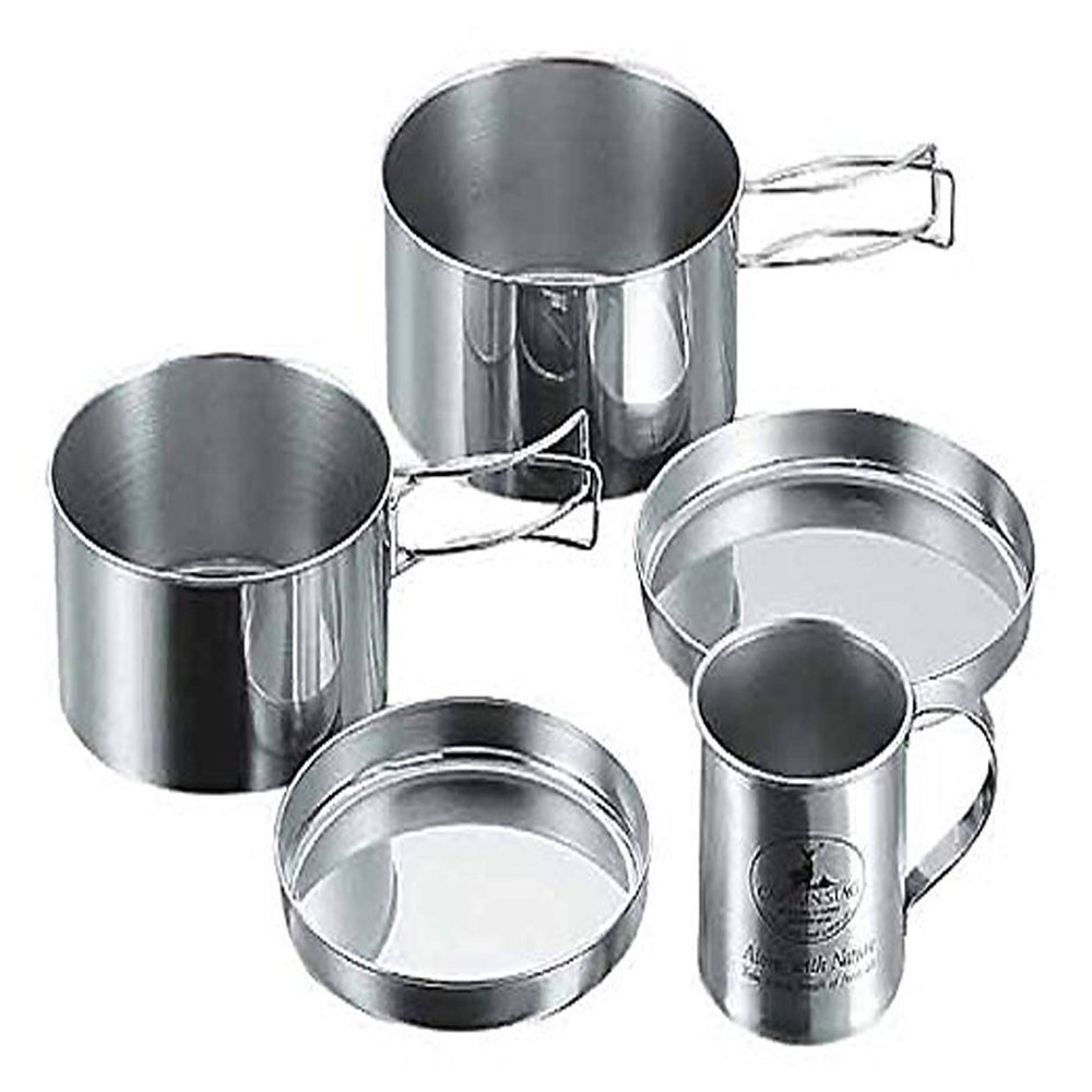 Captain Stag M-8578 Camping Stainless Steel Tableware Mug Set
