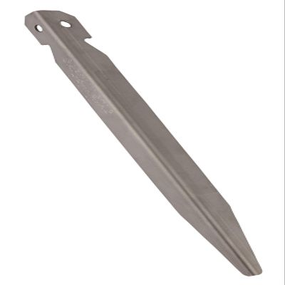 Captain Stag M-9721 Tent Tarp Parts, Pegs, Titanium V-Shaped Pegs, 7.1 inches (18 cm), Lightweight, Made in Japan, Silver