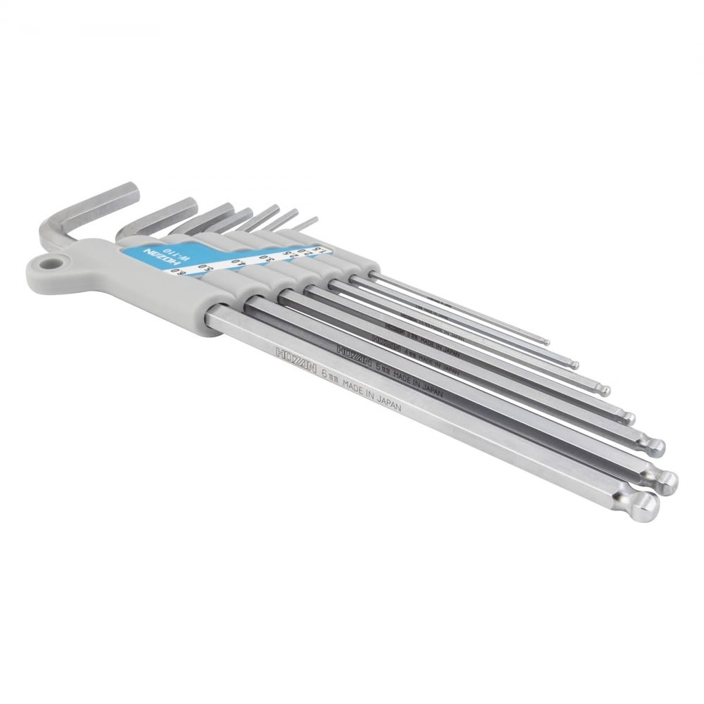 HOZAN Tool Allen Wrench W110 7Pcball St