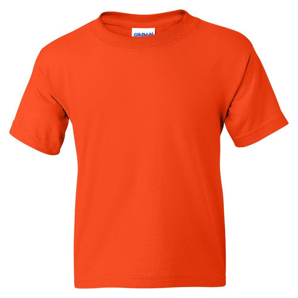 Gildan 50-50 Youth Short-Sleeve T-Shirt (8000B) Tee Small OSHA Orange