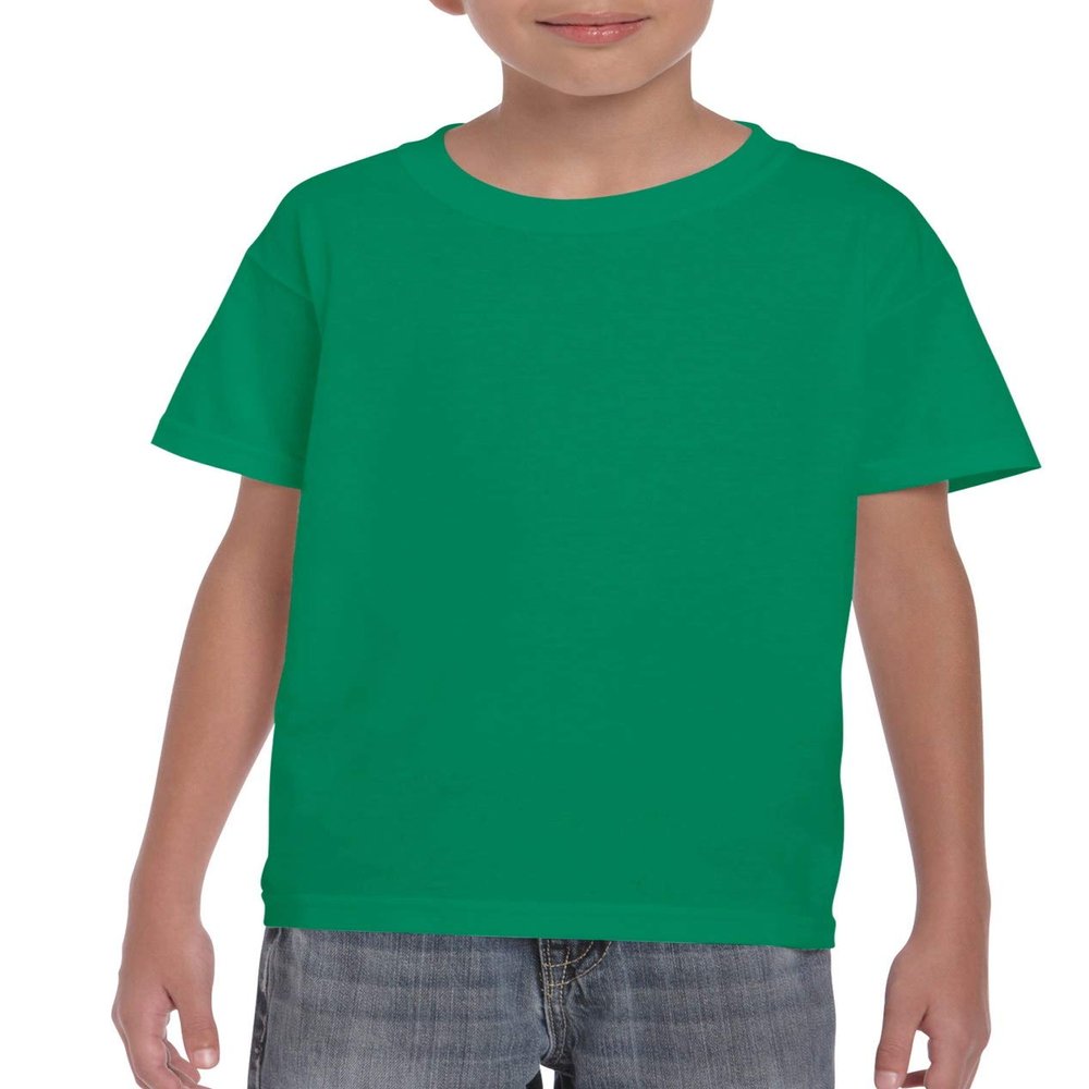 Gildan 50-50 Youth Short-Sleeve T-shirt (8000B) Tee X-Small Kelly Green