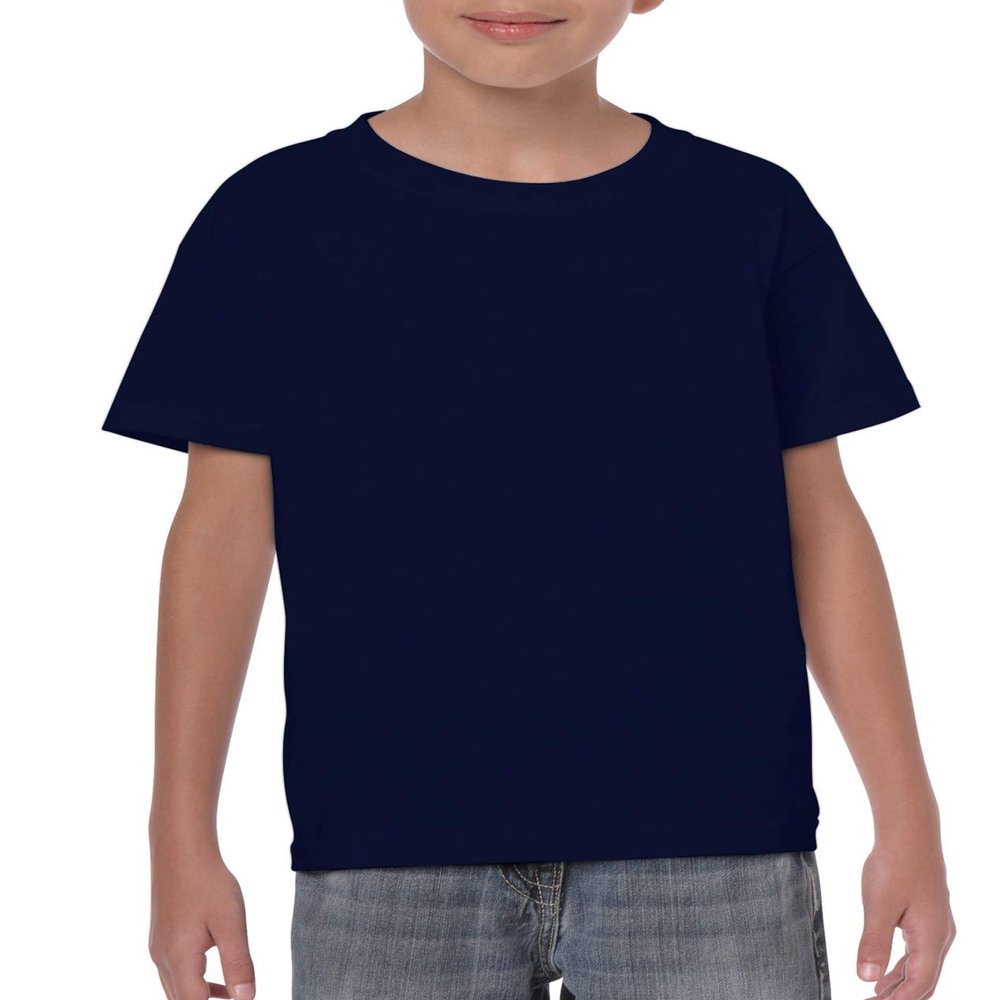 Gildan 50-50 Youth Short-Sleeve T-shirt (8000B) Tee X-Small Navy