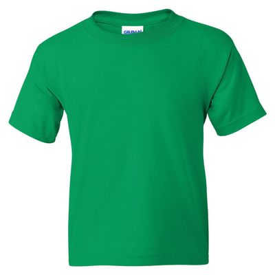 Gildan 50-50 Youth Short-Sleeve T-shirt (8000B) Tee Small Kelly Green