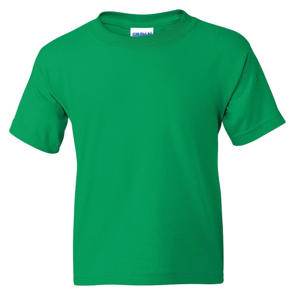 Gildan 50-50 Youth Short-Sleeve T-shirt (8000B) Tee Small Kelly Green