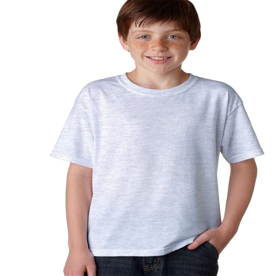Gildan Dryblend Youth Tee (Ash) (L)