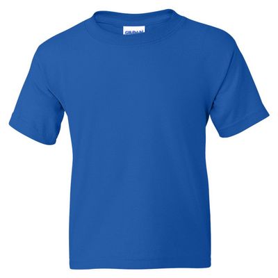 Gildan 50-50 Youth Short-Sleeve T-shirt (8000B) Tee Medium Royal