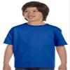 Gildan 50-50 Youth Short-Sleeve T-shirt (8000B) Tee Medium Royal view 3