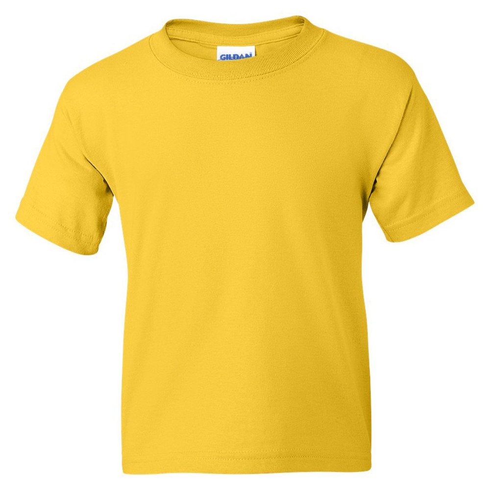 Gildan 50-50 Youth Short-Sleeve T-shirt (8000B) Tee Large Daisy