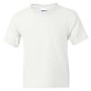 Gildan 50-50 Youth Short-Sleeve T-shirt (8000B) Tee Large White view 1