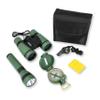 Carson AdventurePak Containing 30mm Kids Field Binoculars, Lensatic Compass, Flashlight and Signal Whistle with a Built-in Thermometer (HU-401), Multicolor view 1