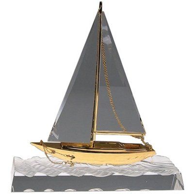 Bluestone Designs G198 Crystal Wave-Breaking Yacht - Large