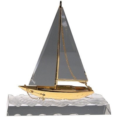 Bluestone Designs G198 Crystal Wave-Breaking Yacht - Large