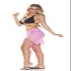 1 World Sarongs Womens Sheer Swimsuit Cover-Up Sarong in Pink