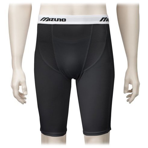 Mizuno Men's Vintage Compression Short G2 (Black, Large)