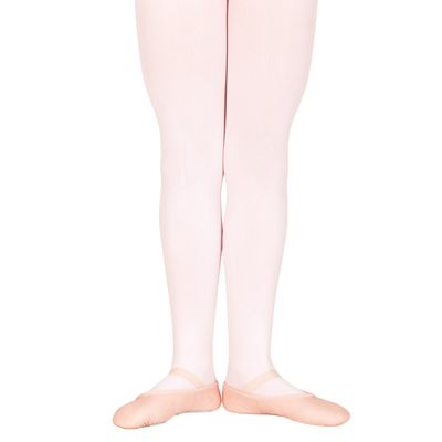 Bloch Dance Girls Endura Footed Tights, White, Child Large