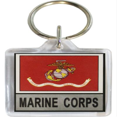 flagline Marines - Military Lucite Key Ring
