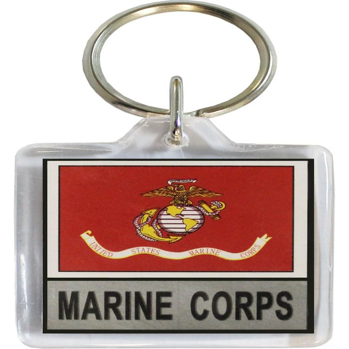 flagline Marines - Military Lucite Key Ring
