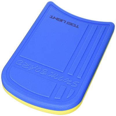 TOEI Light B7894B Swimming Board, Blue/Yellow, Beat Board for Practice, Increased Strength, Features Side Slit