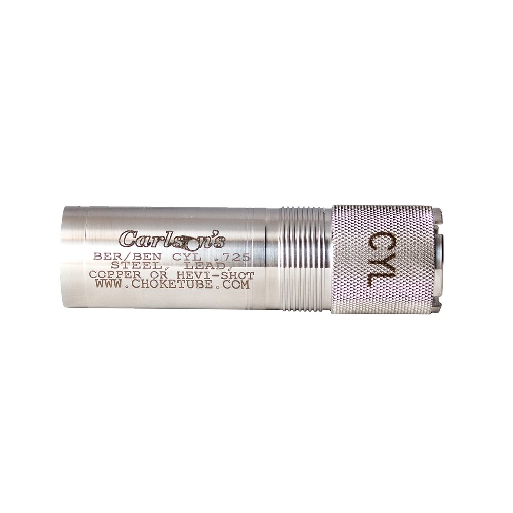 CARLSON'S Choke Tubes 12 Gauge Compatible for Beretta Benelli Mobil [ Cylinder | 0.725 Diameter ] Stainless Steel | Sporting Clays Choke Tube | Made in USA