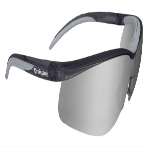 Remington T-71 Dual Mold Shooting Glasses (Silver Mirror Lens/Black Frame)