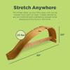 Whale Therapeutic Stretching Bench Natural Wooden Spine Stretcher for Back Pain Relief, Flexibility Training and Full-Body Mobility Yoga, Pilates and Home Wellness Tool - Made in USA view 4
