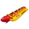 Airhead Hot Dog Towable 1-5 Rider Tube for Boating and Water Sports, Neoprene Seat Pads, Double-Stitched Full Nylon Cover, and Boston Valve for Convenient Inflating and Deflating view 1