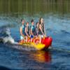 Airhead Hot Dog Towable 1-5 Rider Tube for Boating and Water Sports, Neoprene Seat Pads, Double-Stitched Full Nylon Cover, and Boston Valve for Convenient Inflating and Deflating view 4