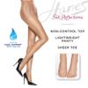 Hanes Silk Reflections Non Control Sheer Toe Silky Sheer Pantyhose, Travel Buff, Size EF (Pack of 1) view 3