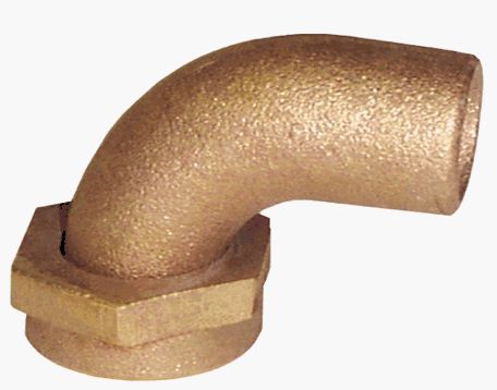 Groco Bronze 90?? Tail Piece 1 1/2" GROTPC1500