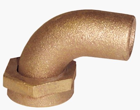 Groco Bronze 90?? Tail Piece 1 1/2" GROTPC1500