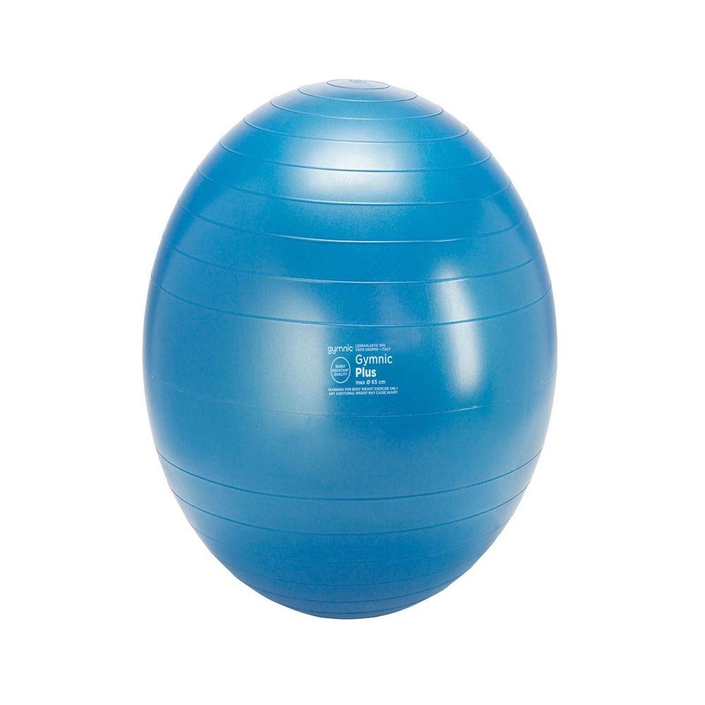 Gymnic Classic Plus Burst-Resistant Exercise Ball, Blue (65 cm)