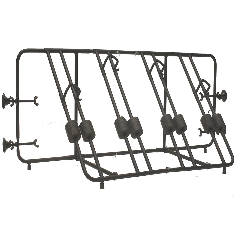 Advantage Heininger Truck Bed Bike Rack  Hauls 4 Bikes Without Wheel Removal, Tool-Free Assembly, Lockable Cable, Adjustable 53.5"-69.5" with Spacer, Soft Padding Protects Paint, Quick Install