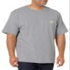 CarharttmensLoose Fit Heavyweight Short-Sleeve Pocket T-ShirtHeather Gray2X-Large Tall view 1