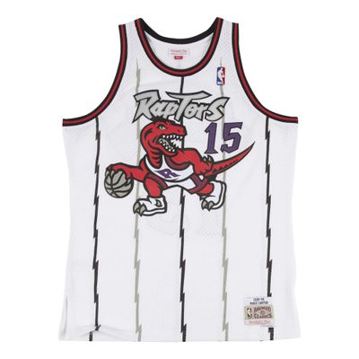 Adult Vince Carter Toronto Raptors Mitchell & Ness White Throwback Swingman Jersey - Men's