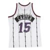 Adult Vince Carter Toronto Raptors Mitchell & Ness White Throwback Swingman Jersey - Men's view 2